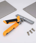 Six Inch Straight Jaw Sheet Metal Seamer Hand Tool For Bending And Flattening Metal HVAC Duct Work with orange handles