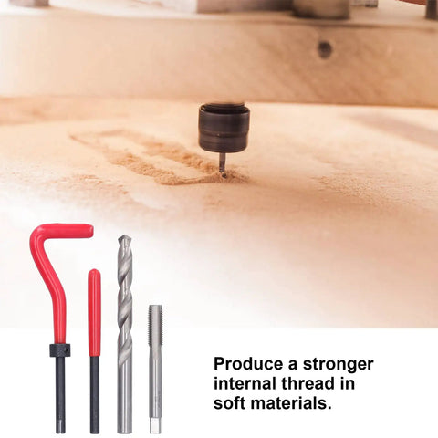 M9x1.25mm Thread Repair Kit: Ultimate Tool To Restore Stripped Internal Threads On Cars Fast. Durable Inserts Fix Damaged Holes In Soft Materials And Prevent Future Wear For A Solid Grip Every Single Time. tap drill, tap, and insert tools for metal thread repair in soft materials