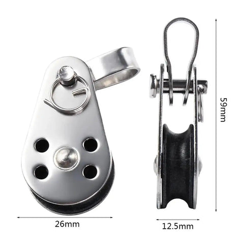 Stainless steel 10 Pack Pulley Bearing Lifting Wheel Tools 25mm Kayak Boat Accessories for heavy duty marine lifting and rigging