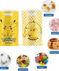 30 Pack Cartoon Theme Party Gift Bags With Easy Carry Top Handles, featuring Pikachu design, 10 Inch by 7 Inch, suitable for kids parties.