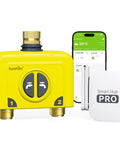 Smart WiFi Water Timer for Garden Hose With 2 Zone Sprinkler Controller, Smart Hose Timer Valve, yellow housing, phone app