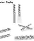 Carbide Square End Mill 8mm Shank, 8mm Cutting Diameter, 24mm Cutting Length, 60mm Overall Length, 3 Flute, 45 Degree Helix