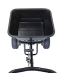 Top view of Pro Grade Walk Behind Broadcast Spreader For All Season Lawn Care And Commercial And Residential Use With 100Lb Hopper