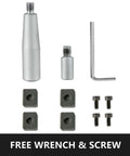 Accessory kit for 8 Inch Horizontal and Vertical Rotary Table for Milling Machines with free wrench and screws included