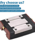 Single slide unit block R044251201 R044251301 R044259301 R044259401 precision carrier for CNC, close-up view, Rexroth design