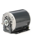 D143 48Y Frame Open Drip Proof Beefy Belt Drive Motor For Tough Job Sites, One Third Horsepower, 1725 RPM, 115 VAC, Single Split Phase, One Speed, Ball Bearing, Resilient Ring Mount, side view