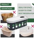 Portable Foldable Bathtub For Adults With Large Capacity, Easy To Move And Store, cactus style design, product advantages