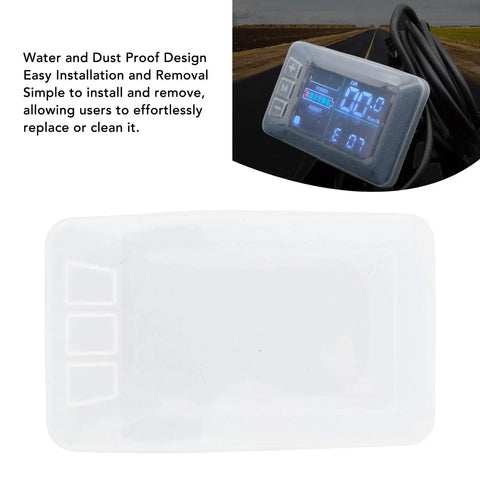 Electric Bike LCD Display Cover For G51 Panel Silicone Protective Case Waterproof And Dustproof Monitor Shield Easy No Tool Install Durable All Weather Guard For Ebikes Keeps Screen Clear Safe From Rain Dust And Scratches