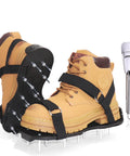 Preassembled Lawn Aerator Shoes With Spiked Soles And Adjustable Straps Heavy-Duty Spike Shoes For Men And Women