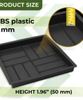 Plastic Concrete Molds Pathmaker Set For DIY Patio Paving Slabs Parquet Look Walkway Stones Mold Kit showing ABS plastic size 3 mm