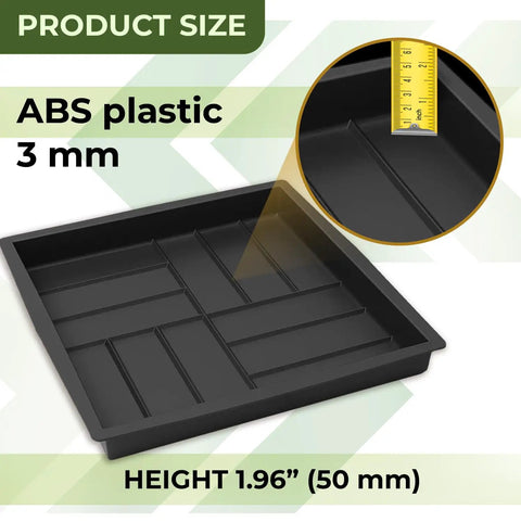 Plastic Concrete Molds Pathmaker Set For DIY Patio Paving Slabs Parquet Look Walkway Stones Mold Kit showing ABS plastic size 3 mm