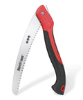 Beast 10 Inch Folding Hand Saw With SK5 Steel Blade And Triple Cut Razor Teeth For Pruning Trees Gardening Camping And Bushcraft Cuts Green And Dry Wood Easily Portable Foldable Design With Non Slip Ergonomic Handle, side view