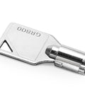 Top Shelf Tubular Laundry Key Replacement For Commercial Washers And Dryers Gr800 Code 54612 Cylinder Tube Key shown from side angle.