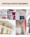 Installation example of Heavy Duty Ten Piece Cabinet Gas Spring Struts For Kitchen Doors Hydraulic Lift Supports in kitchen cabinetry.