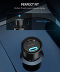 Dual Port Usb Car Charger 2 Pack 48 Watt Cigarette Lighter Adapter Pd Qc 3.0 Fast Charging For iPhone Android in vehicle socket