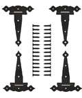 Eight Inch Heavy Duty Hinges For Shed Doors And Barn Doors Pack Of Four Decorative Wood Fence Hinges Built To Last