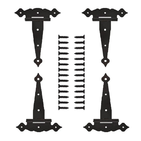 Eight Inch Heavy Duty Hinges For Shed Doors And Barn Doors Pack Of Four Decorative Wood Fence Hinges Built To Last