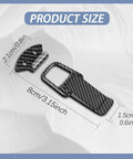 Image displaying the size of the Two Pack Car Bumper Clips Quick Release Kit For Front And Rear Bumpers Durable Metal Fasteners