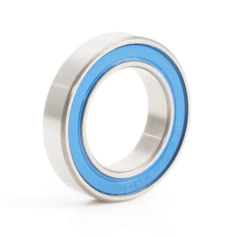 15x24x5mm Chrome Steel Cartridge Bearings With Grease Seal Blue Beefed-Up Full Ball 6802LLU For Hubs And Pivots Pack Of 4 Sealed Bearings High Load Capacity Rugged Durability. single blue sealed bearing