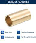 Brass Sleeve Bearing Self Lubricating Bushing for Plain Shaft Bearings 1/2 Inch Bore, 5/8 Inch Outer Diameter, 5/8 Inch Length, Cast Brass