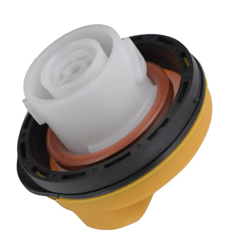 Close-up of Gas Cap For Chevy Silverado Suburban Tahoe Avalanche Escalade Sierra Yukon XL 1500 E85 Compatible Fuel Filler Cap GT295 20915990