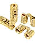 Hidden Brass Hinges 8 Pack 10mm Concealed Hinges With 180 Degree Opening For DIY Jewelry Box And Craft Projects