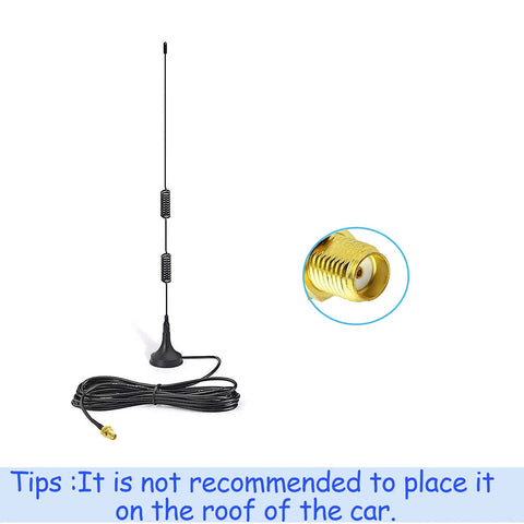 Rad Dual Band Ham Radio Antenna With Magnetic Base For VHF UHF 136-174MHz And 400-470MHz, 8dBi Omni Directional Gain