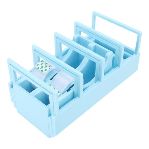 On The Go Foldable Tape Dispenser Set Includes 2 Plastic Portable Tape Holders For Office Home Box Sealing Packaging And Shipping Supplies