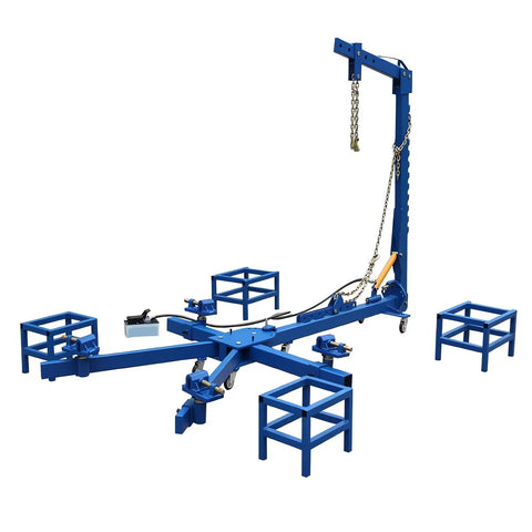 Car Frame Corrector And Straightener Puller, 10 Ton Hydraulic Frame Repair Tool For Auto Body Restoration on white background