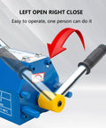 Close-up of Rugged Permanent Magnetic Lifter With Quick Manual Release and Safety Tilt Slider, showing operation lever.