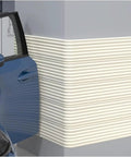 Beige Corner Guards For Car Park And Garage, Soft Sponge Edge Protectors on wall corner shielding open car door
