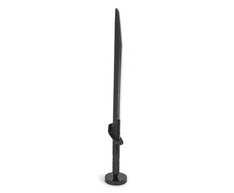 Star Wars The Mandalorian Darksaber 24-Inch LED Desk Light Lamp for Fans on stand, side view