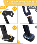 Lightweight Aluminum Motorcycle Kickstand For YZ250F YZ450F 2006 2009 Dirt Bike Side Stand With Anodized Rust Resistant Finish No Fuss Install For Stable Parking And Long Lasting Durability