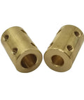 Five Piece 6mm To 8mm Beefy Brass Rigid Shaft Coupling Set With Screws And Wrench For 3D Printers DIY Encoders RC Cars Drones Robots Model Kits High Torque And Easy Install For Makers Today, brass coupling pair
