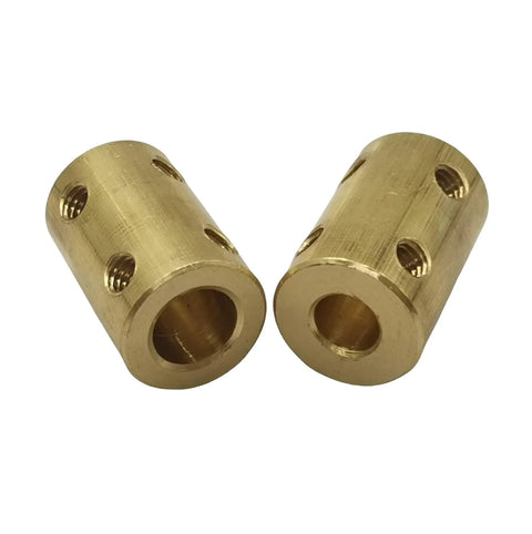 Five Piece 6mm To 8mm Beefy Brass Rigid Shaft Coupling Set With Screws And Wrench For 3D Printers DIY Encoders RC Cars Drones Robots Model Kits High Torque And Easy Install For Makers Today, brass coupling pair