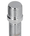POCREATION Heat Treated Steel Wheel Stud Conversion Kit for S4 X3 X5 Garage Hacks 20 Piece Set With 32mm Shank And 50mm Length Precision Thread Design For Quick Wheel Changes chrome steel wheel stud close-up