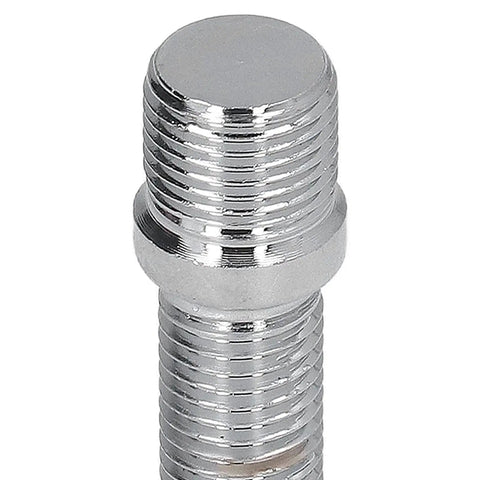 POCREATION Heat Treated Steel Wheel Stud Conversion Kit for S4 X3 X5 Garage Hacks 20 Piece Set With 32mm Shank And 50mm Length Precision Thread Design For Quick Wheel Changes chrome steel wheel stud close-up