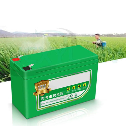 Built Like A Tank 12V Lithium Battery Backup Power Supply For Cars Trucks RVs And Trailers in green, ideal for outdoor use.