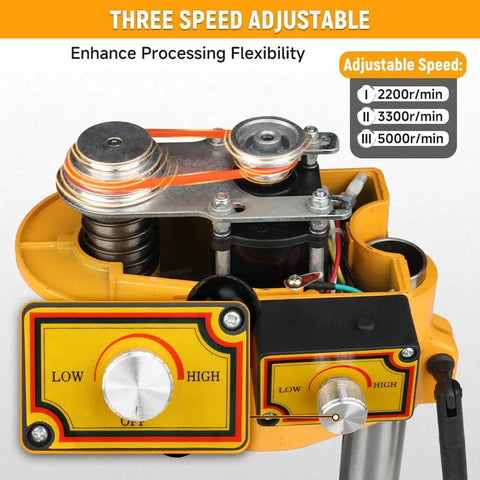 Variable Speed Mini Benchtop Drill Press With One Quarter Inch Keyed Chuck And 170mm Work Table 23mm Spindle Travel