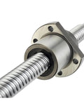 Beefy Heavy Duty Ball Screw With Nut For CNC Machines Large Pitch SFE1616 End Machined Bearing Nut Assembly close-up
