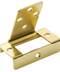 No Mortise Chest Hinge With Brass Plated Steel Lightweight Yet Heavy Duty Cabinet Hinge for wood surface mounted lid support