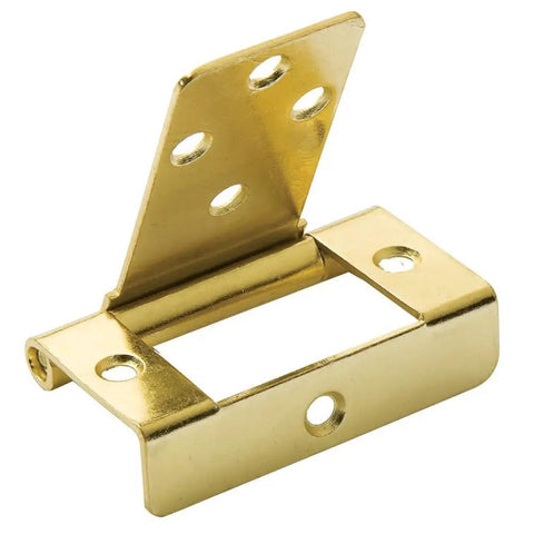 No Mortise Chest Hinge With Brass Plated Steel Lightweight Yet Heavy Duty Cabinet Hinge for wood surface mounted lid support