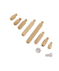 Brass Standoff Spacer Kit For PC Build Rig 260 Pcs M2 Threaded Spacers With Nut Assortment And Stainless Hardware Male And Female Column Screws For Secure Motherboard Mounting In Computer Case, brass M2 spacers and nut