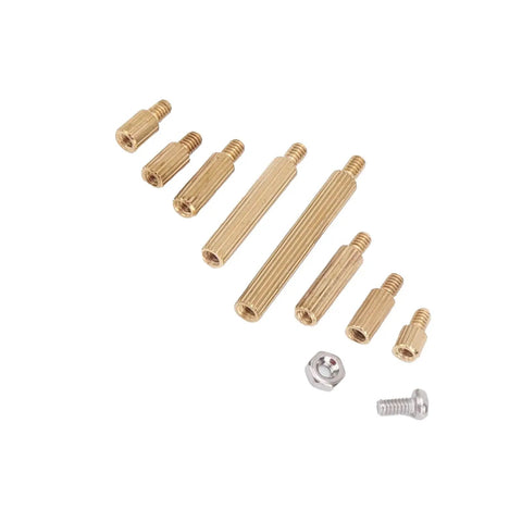 Brass Standoff Spacer Kit For PC Build Rig 260 Pcs M2 Threaded Spacers With Nut Assortment And Stainless Hardware Male And Female Column Screws For Secure Motherboard Mounting In Computer Case, brass M2 spacers and nut