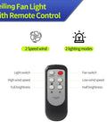 Remote for 17 Inch Ceiling Fan With Light And Remote Battery Powered Outdoor Hanging Fan For Gazebo Patio RV Camp Tent USB C Fast Charge