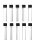 Ten 49E OH49E S49E SS49E Linear Hall Effect Sensor TO92 Package 3 Terminal Magnetic Detector 3V To 6.5V Low Noise Stable Output