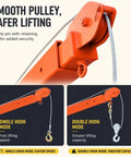 Heavy Duty Truck Mounted Bed Crane Built Damn Tough With Rock Solid Steel Frame, wired remote control, showing smooth pulley features.