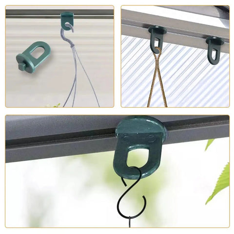 Durable Stainless Steel Greenhouse Glass Clips W Wire And Z Overlap Fixing Clamps Kit For Secure Glass Pane Mounting In Garden Greenhouse Accessories Easy Install
