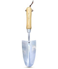 Eco Garden Trowel With Ergonomic Wood Handle 100 Percent Recycled Stainless Steel Blade Rust Resistant FSC Certified Wood