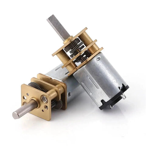 Top Shelf N20 Dc Gear Motor High Torque Low Speed Micro Metal Engine featuring dual planetary gear system for robotics projects.